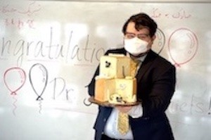 June 2022: Celebration of Jacob's Ph.D. Defense. Congratulations to Dr. Jacob Daniels!